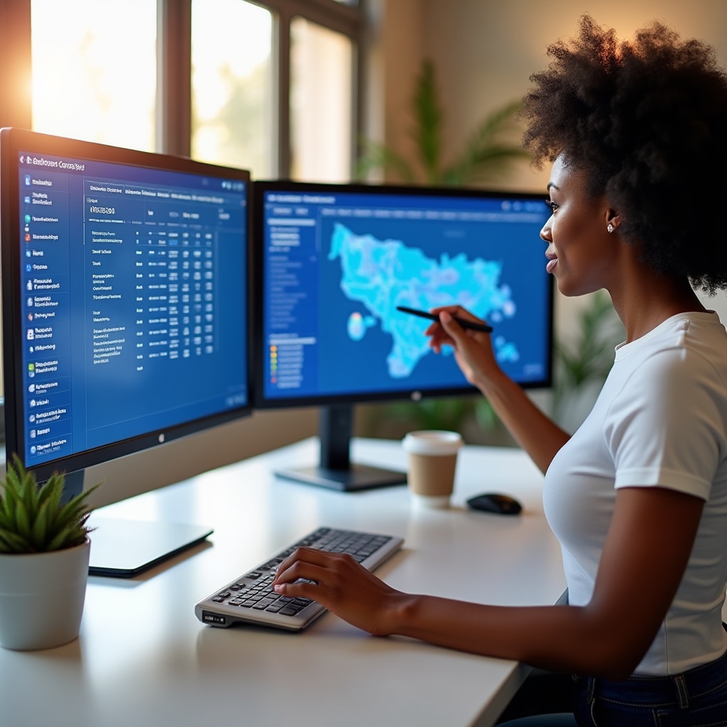 Interfaccia di assegnazione posteggi con lista operatori e planimetria del mercato